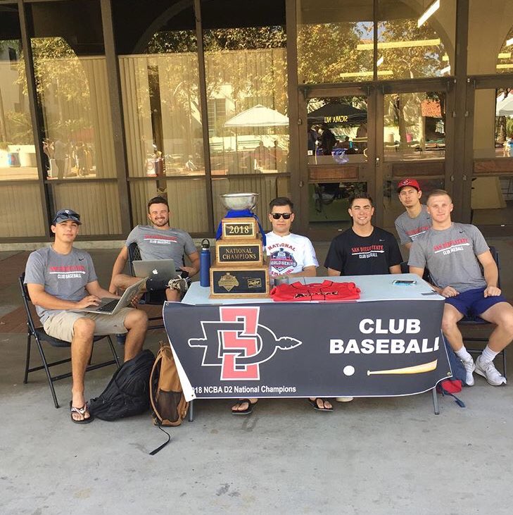 SDSUClubBall's tweet image. We are tabling at the Club Sports Fair! Come by and meet the team #rolltecs
