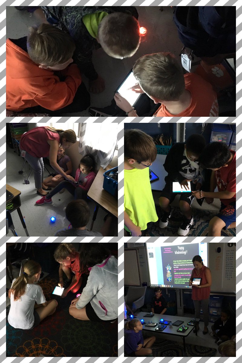 EdTechGCS's tweet image. 5th Graders in Ms. Briggs classroom at Bethel ES do a little coding with Spheros. #codingintheclassroom #techlesson