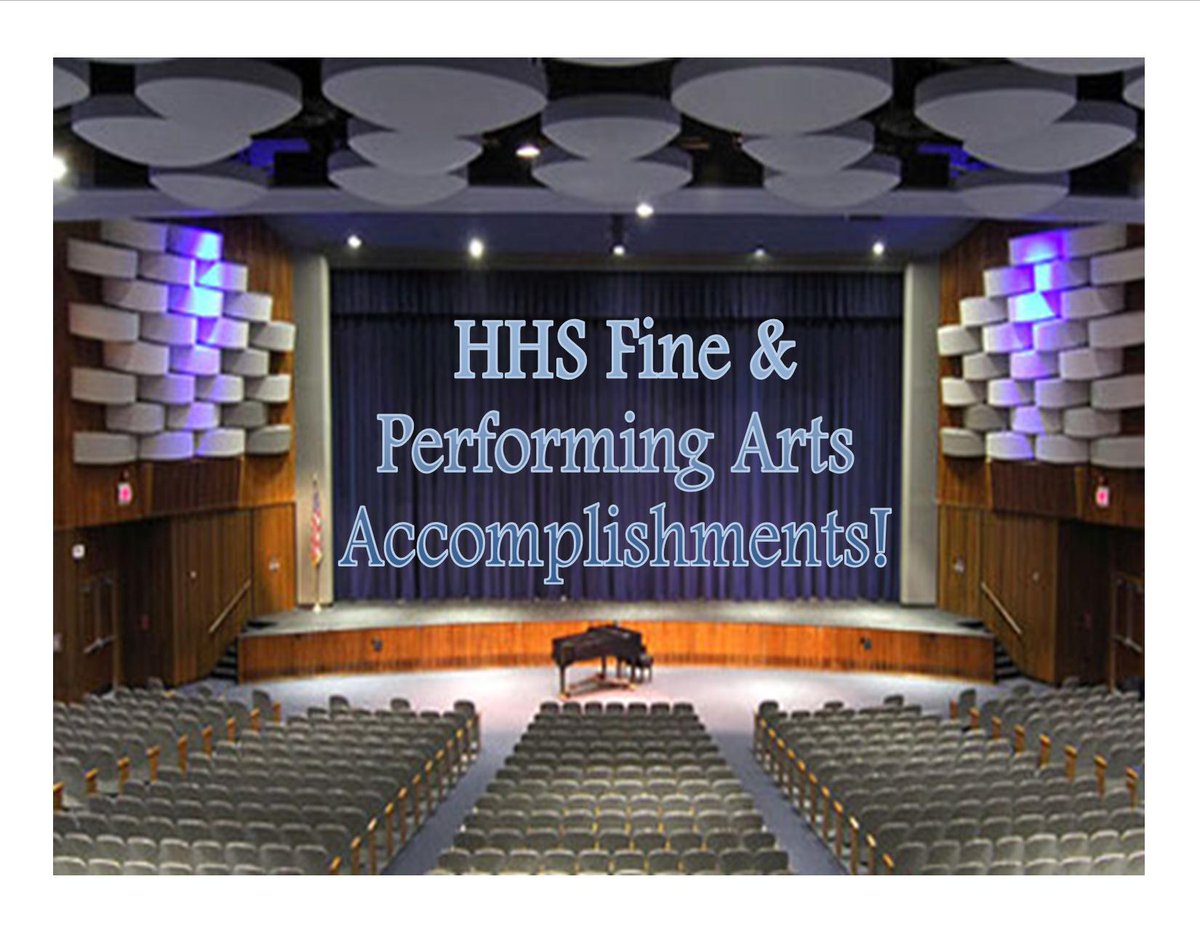 The HHS Fine and Performing Arts Department has a lot to be proud of!  Dr. Laura Landor announced today some very fine accomplishments by some very talented students!  Click on our website hauppauge.k12.ny.us to read the article under "Headlines &amp; Happenings!"