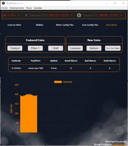 MultiMinerUS's tweet image. Working on the next release of MultiMiner, are there any requests?
Here is a sneak peek at what is in store for this release! #MultiMiner #SpecMining #Cryptocurrency #Spreadthehash #fillthosebags