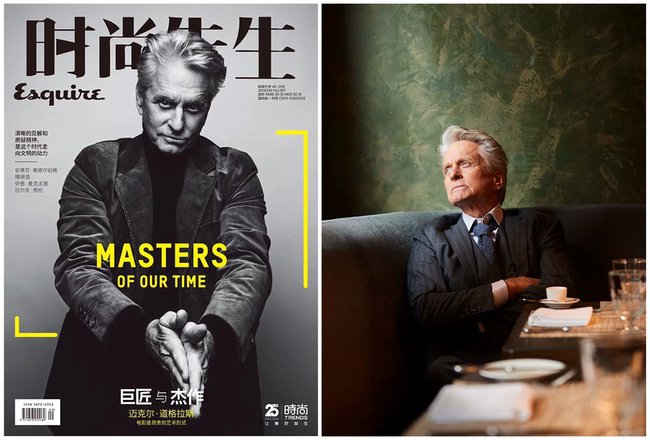 Legendary actor Michael Douglas featured as one of the "Masters of Our Time" cover stars in this months Esquire China. Photographed by #NIGELPARRY <a href="/nigelparryphoto/">Nigel Parry</a>