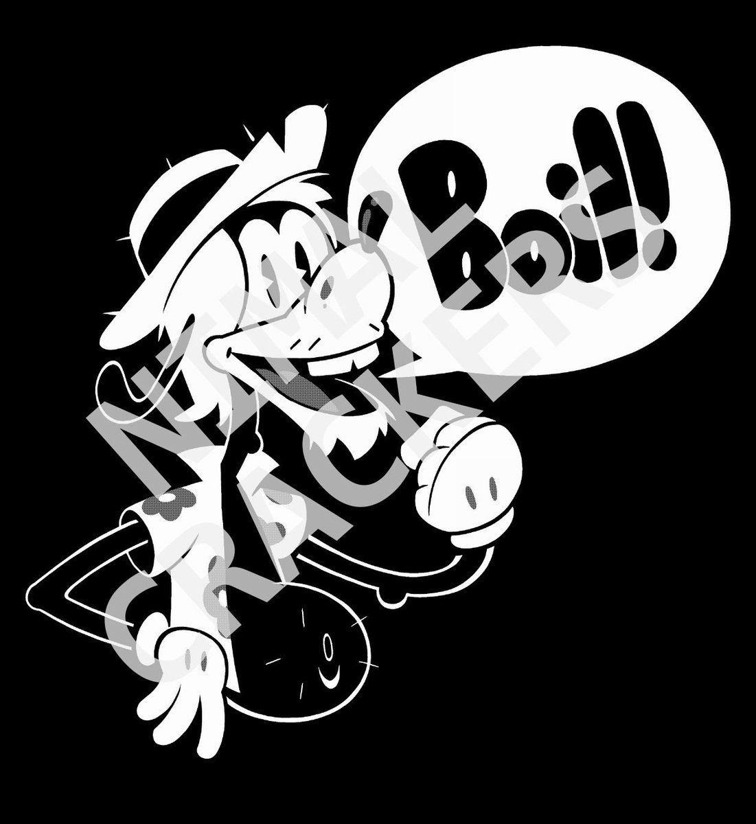 SuperBeardBros's tweet photo. Subscribe to our brand new Ultra Beard Tier this month and you’ll get Alex as Goofy with his signature verb shoutout immortalized for your wearing purposes! (Design by @nimalcrackers) #Gamewisp https://t.co/VtzMlD6swu