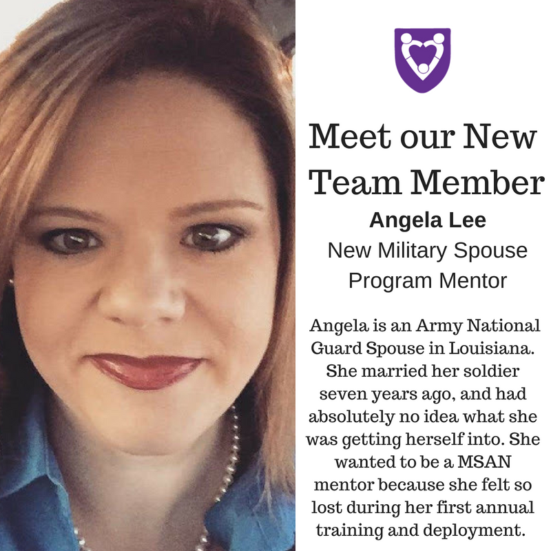 MilSpouseAdvNet's tweet photo. Help us welcome Angela Lee, our New Military Spouse Program Mentor. #MSAN #newteammember #StrongSpousesStrongerFamilies #programmentor #mentor https://t.co/mr1LGs0orz