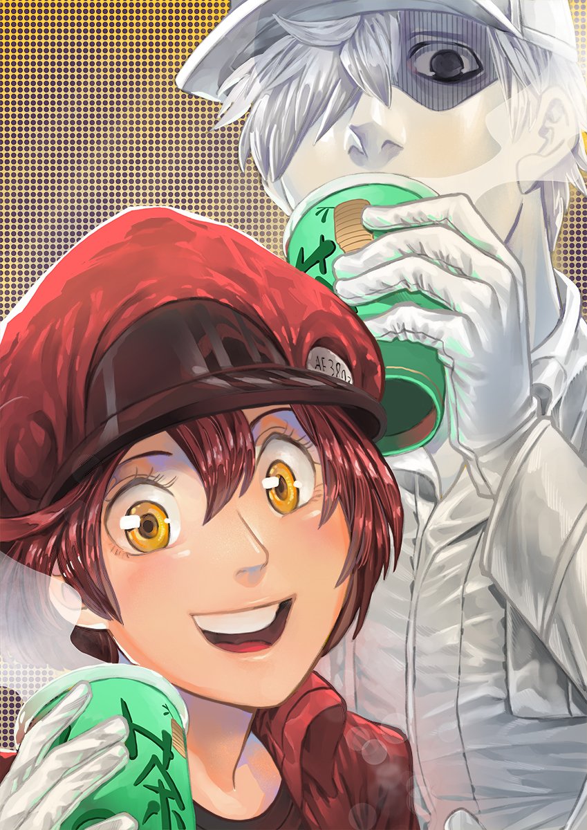 Red Blood Cell and White Blood Cell taking a break together r/CellsAtWork