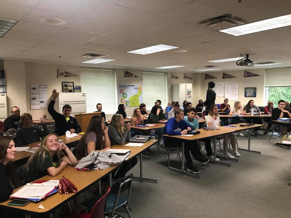I spoke to <a href="/OTownBaseball/">Owatonna Baseball</a> business internship class today about the great career opportunities our community has to offer. This entire class will be in need of a part-time job/internship during the course of the school year. If your business is willing to help, let us know!