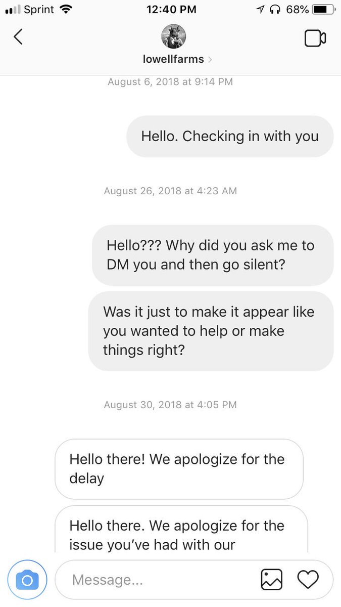 CrypticMo's tweet photo. @LowellFarms  I hope you guys get this taken care of because the marijuana community is huge and this type of customer service is unacceptable. https://t.co/43Rs48q7ax