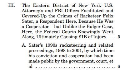 77) … the Kriss attorneys again leverage the filing as a vehicle to circumvent sealing orders precluding the public from learning about Sater. They use the SCOTUS filing to introduce scandalous accusations.