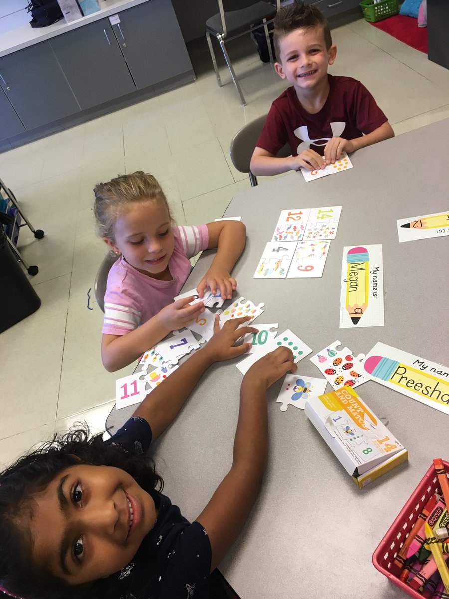Our first centers for the year! Working on our fine motor skills