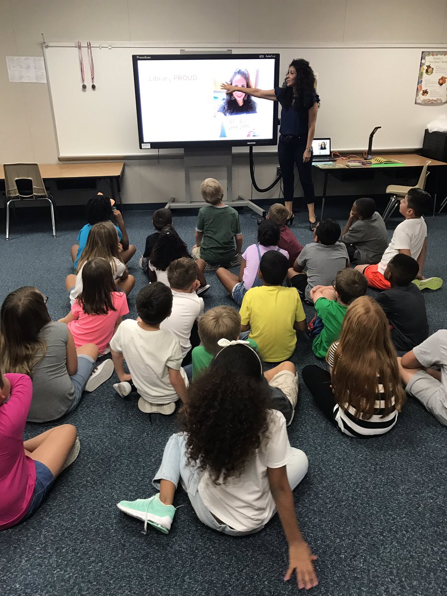 LStegent's tweet photo. Third graders enjoying a great library lesson from @EWolfe_LMS .  #successatRES #keepreading #welovebooks https://t.co/phKks58NcI