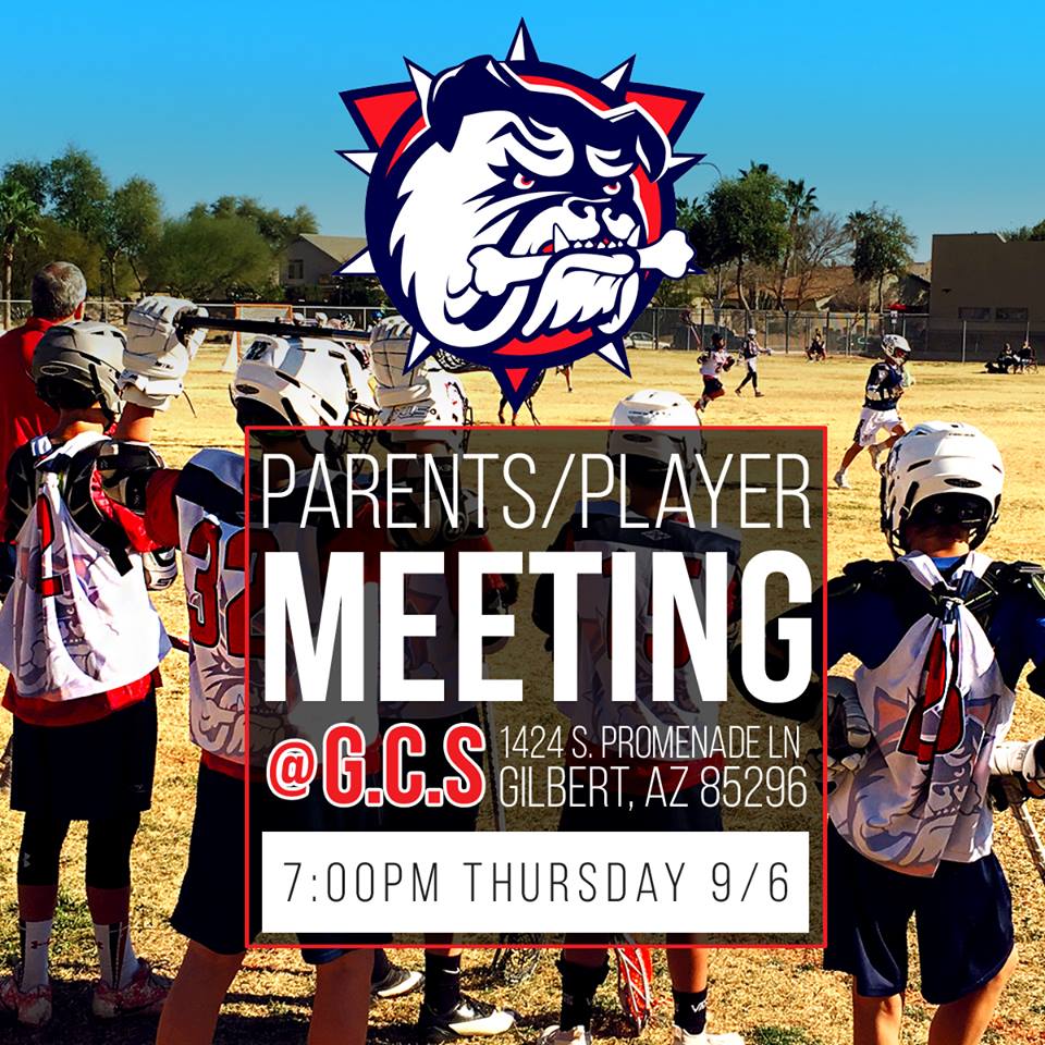 Player / Parent Meeting Tomorrow - Sept 6th - see you there!