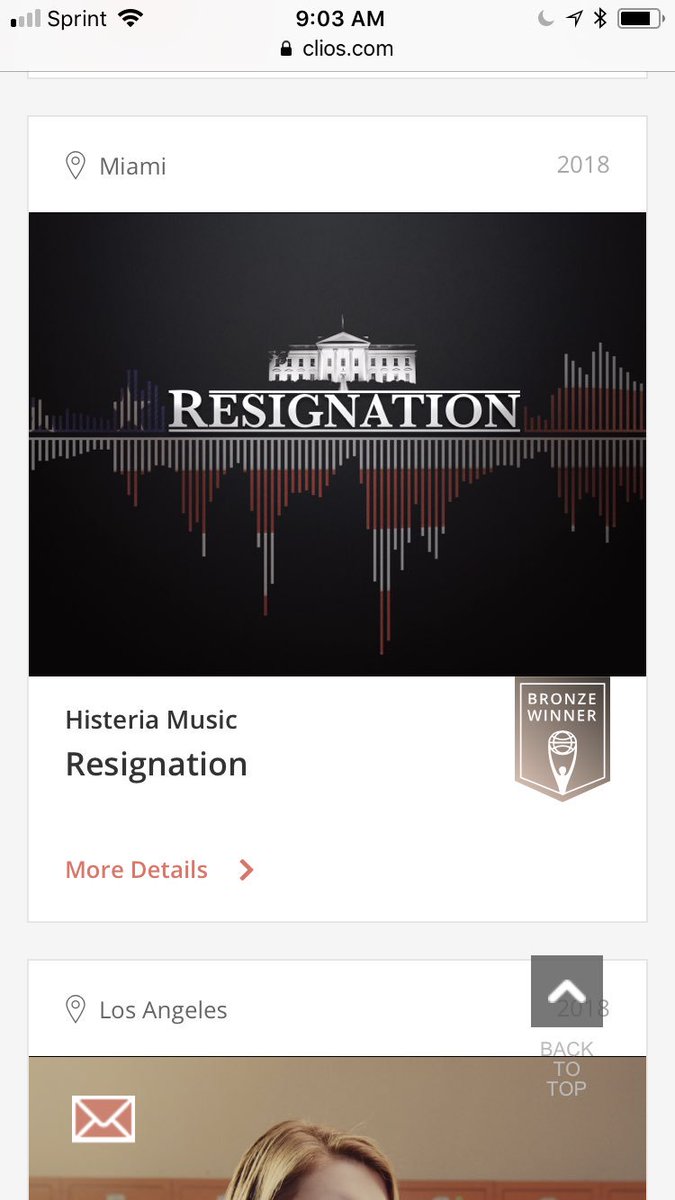 virgilioflores's tweet photo. Dos Bronces y un Shortlist en @ClioAwards nuestro trabajo “Resignation” , felicidades a todo el gran equipo por esto! 💪💪💪 #AlmaTeam https://t.co/NIqdKM1Kc8