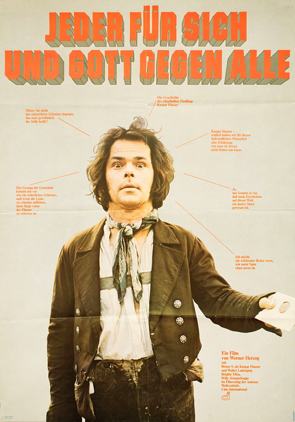 Happy 76th Birthday Werner Herzog! To celebrate you can snap up this sick Kaspar Hauser from 