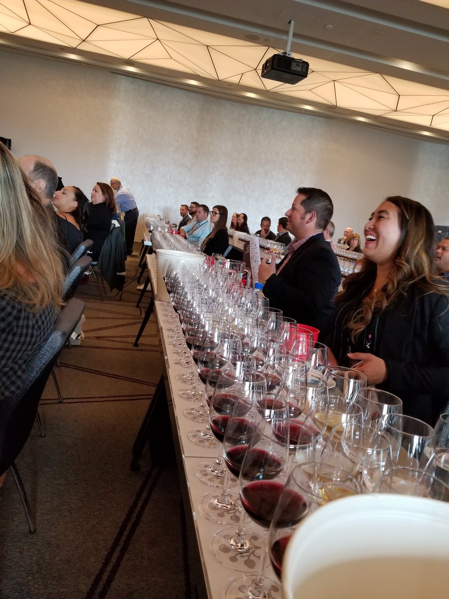 Tasting hard so you don't have to. #yourewelcome  At #fullcirclebevcon #wine conference in SF. <a href="/fullcirclewine/">Full Circle Wine</a>