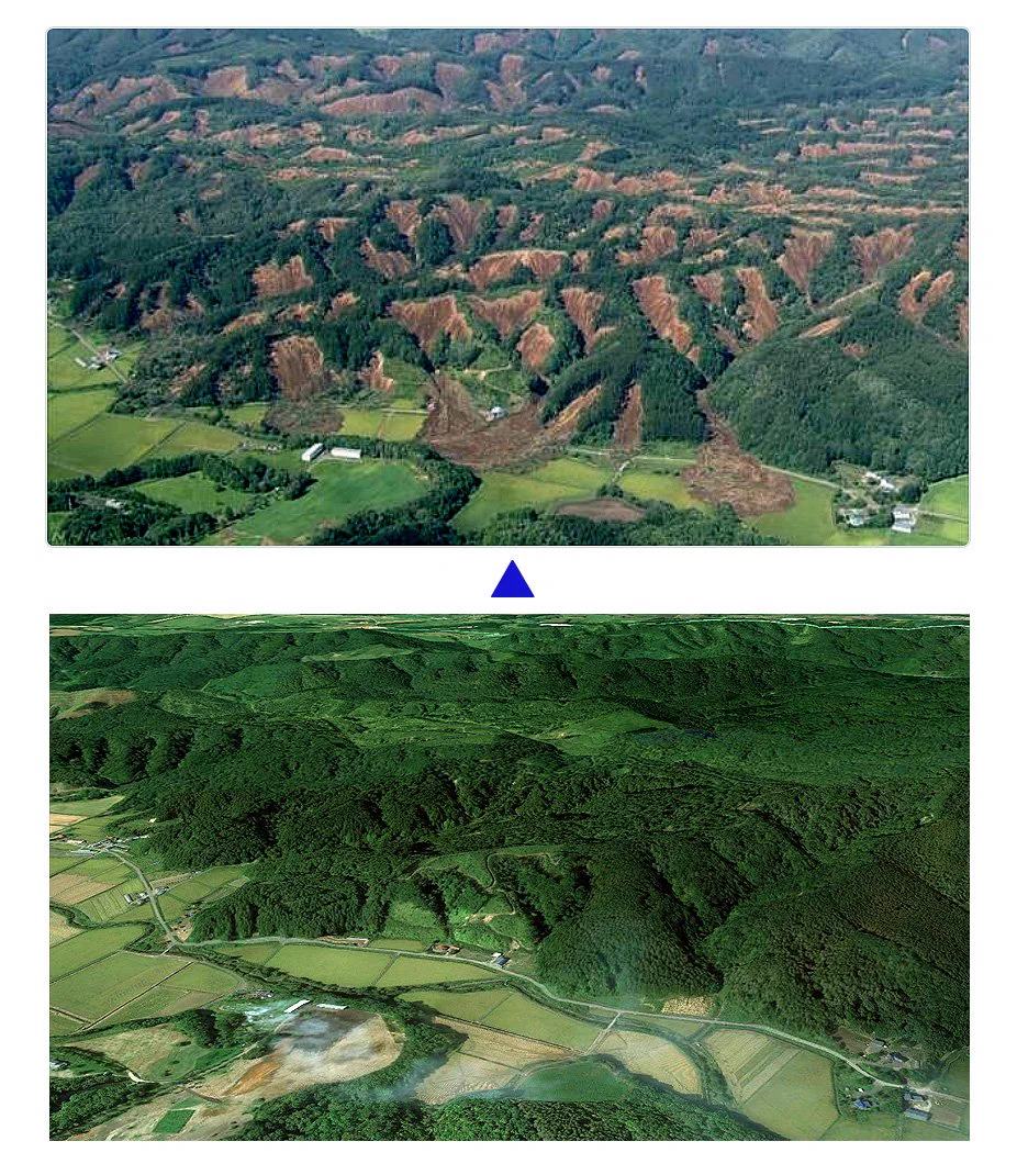 北海道地震！山崩れの全貌に目を疑う！？現実に起こったんだ…