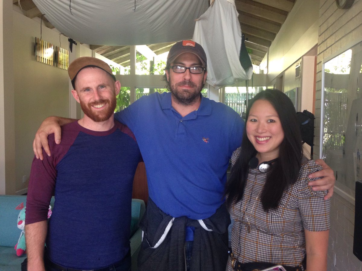 jjgittes9's tweet photo. ON SET: Society member Alex Evans and I working on a movie today with the producer of #LandHo that we reviewed way back in Episode 13.2. #TNNCS https://t.co/w2ZclTwMxP