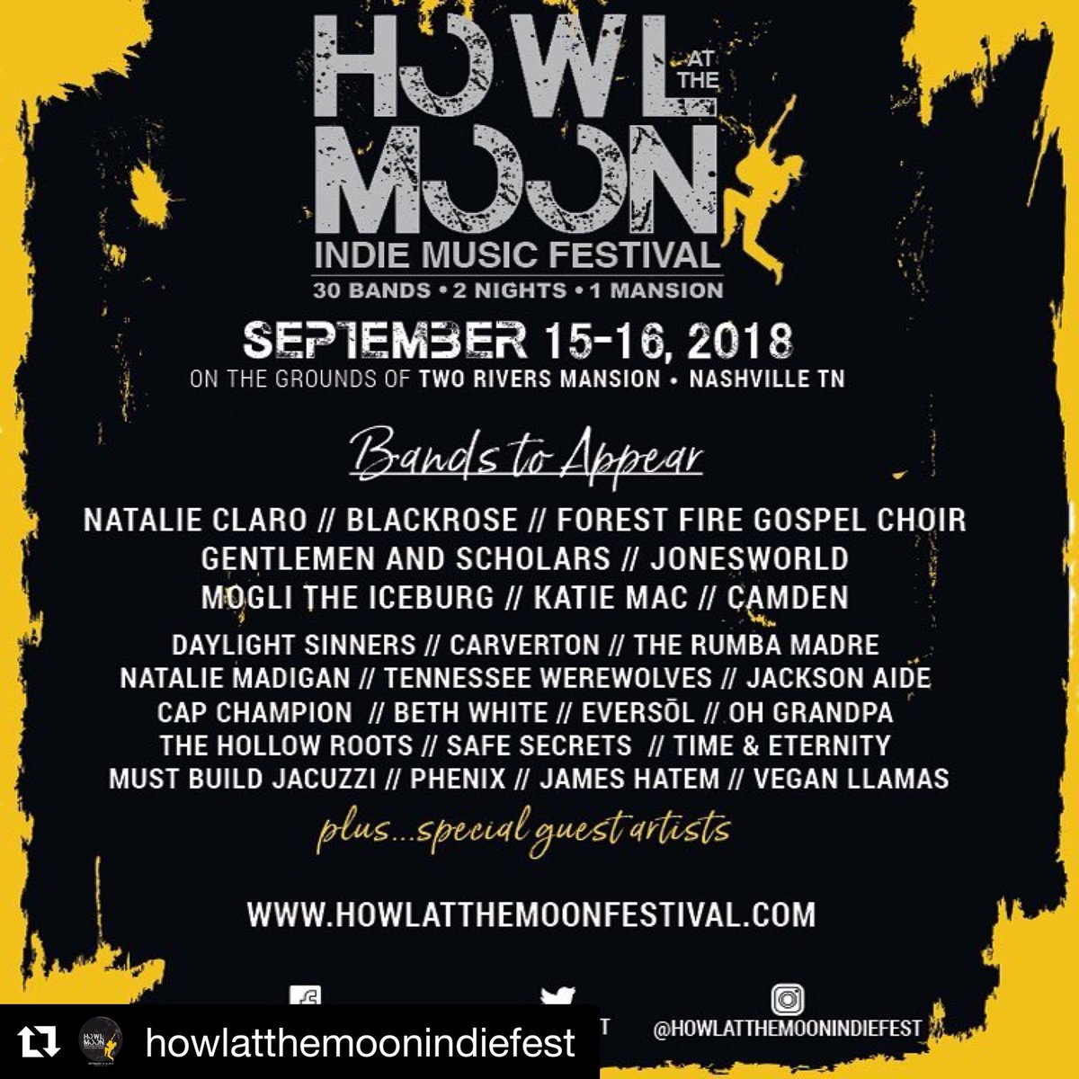 Howlfest tweet picture