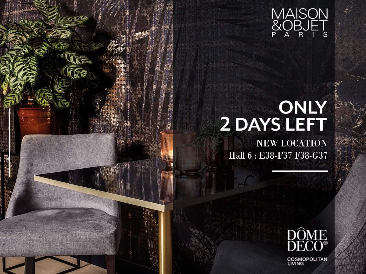 AlexSchutter's tweet image. Only 2 days left until Maison et Objet! 
Come and visit our NEW location Hall 6 : E38-F37 F38-G37. Let's meet us in a cosmopolitan way! Subscribe here: domedeco.com/professionals/…

#maisonetobjet #domedeco #paris #cosmopolitan