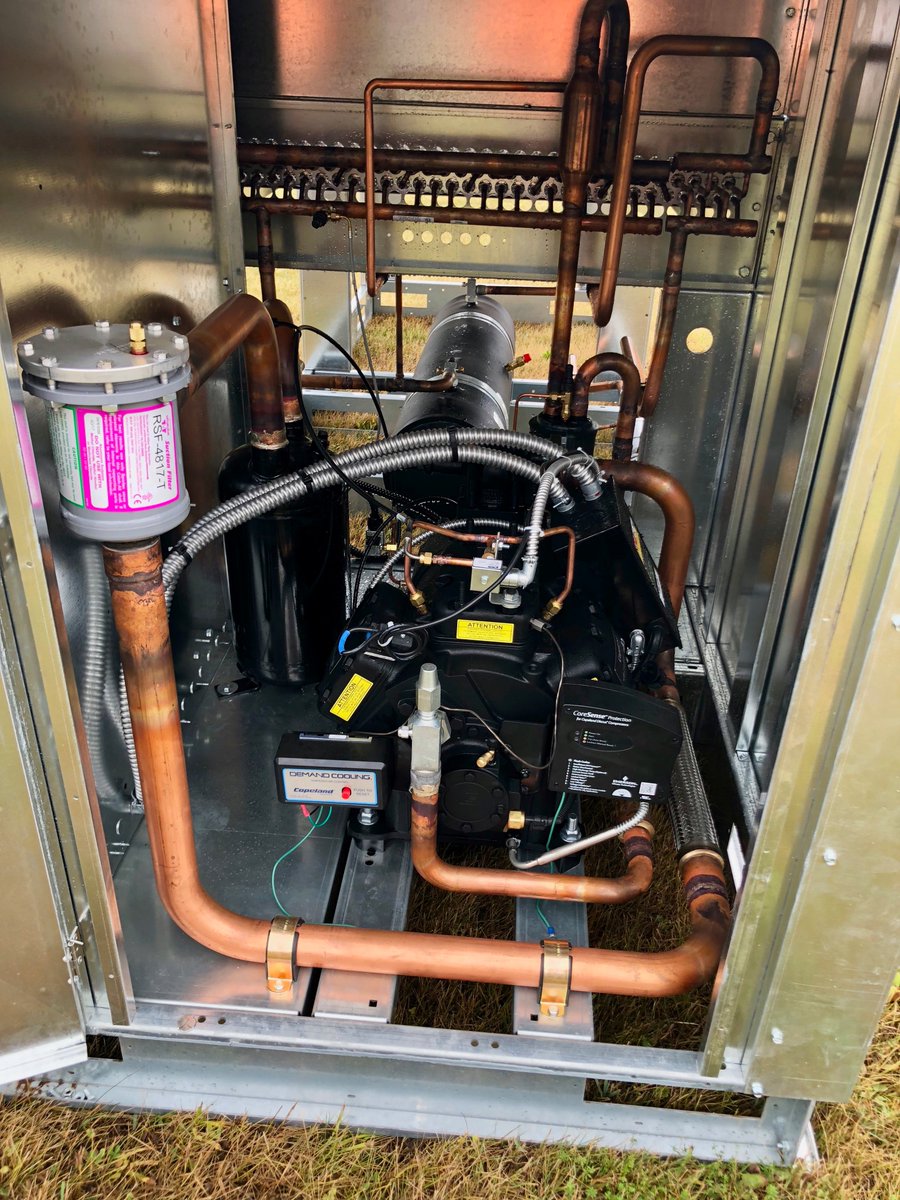 <a href="/RefPlus/">RefPlus</a> condensing units that were installed a few weeks ago in Amsterdam, NY. I was fortunate to be there when they were delivered prior to being installed #HVACR #RefPlus
