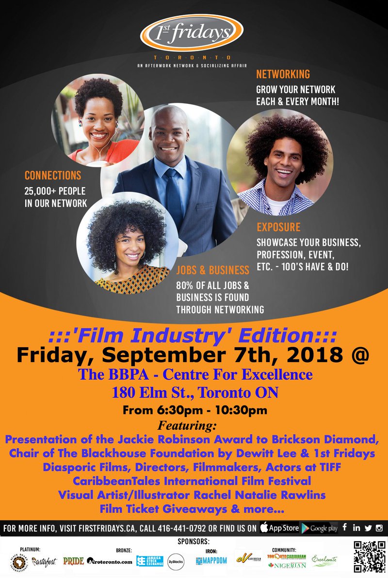 FirstFridaysTO's tweet image. 1st Fridays '#Film Industry Edition @TheBBPA Featuring @BricksonDiamond @CaribbeanTales_ @TIFF @the_blackhouse @RachelNatalie33 @DewittLeeTO & more... Visit firstfridays.ca for more info...