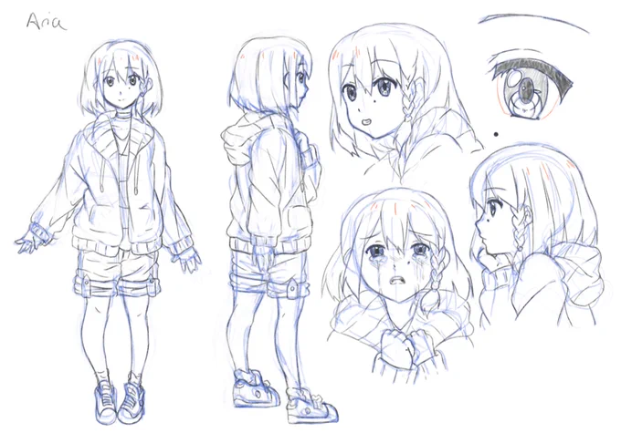 @HyannaNatsu I'm late to the party but I just sketched this baby for a portfolio project and I was hoping you might like her so there you go. 
Also, I haven't forgotten about that Chiye animation, things just piled up and I haven't had time since then, but I will totally finish it <3 