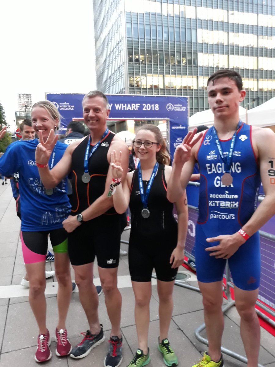 MichaelJEagling's tweet photo. From #spacetoearthchallenge to #AccentureMTC Great time with some familiar faces @helen_hm11 @kulvinderj @space2earth @astro_timpeake @Accenture @TriTrust @allyballybee74 @anniet152 @CreativeHex #triathlonmixedteamrelays https://t.co/c1H2rS70Ha