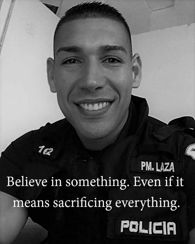 Police Officer Andres Laza-Caraballo was shot and killed when he intervened in a shooting incident while off duty. 31 years old, 10 year tour.