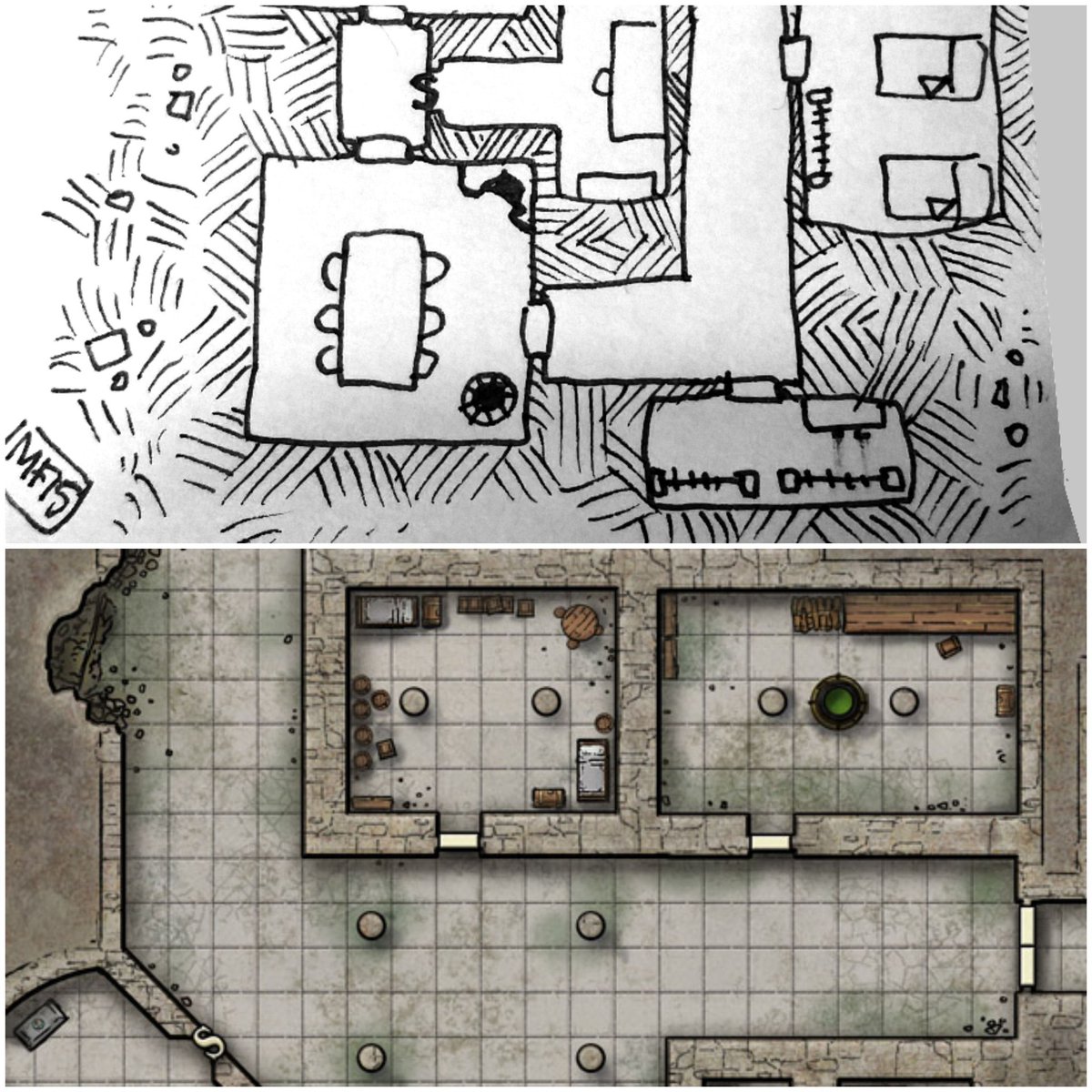 Miska S Maps Above My First Mapvember Map From 15 That S When I Started Drawing Maps Again After A Long Pause Below A Dungeon I Did Recently For The Upcoming Strongholds