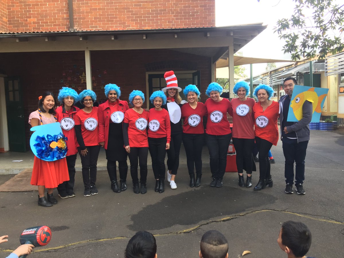 Great to see the teachers having fun too. Happy BOOK WEEK everyone! @BurwoodPS @Stage1BPS <a href="/mserafim1/">Maria Serafim</a> <a href="/Beckmitchell8/">Beck Mitchell</a> <a href="/drseuss1904/">Dr. Seuss</a>