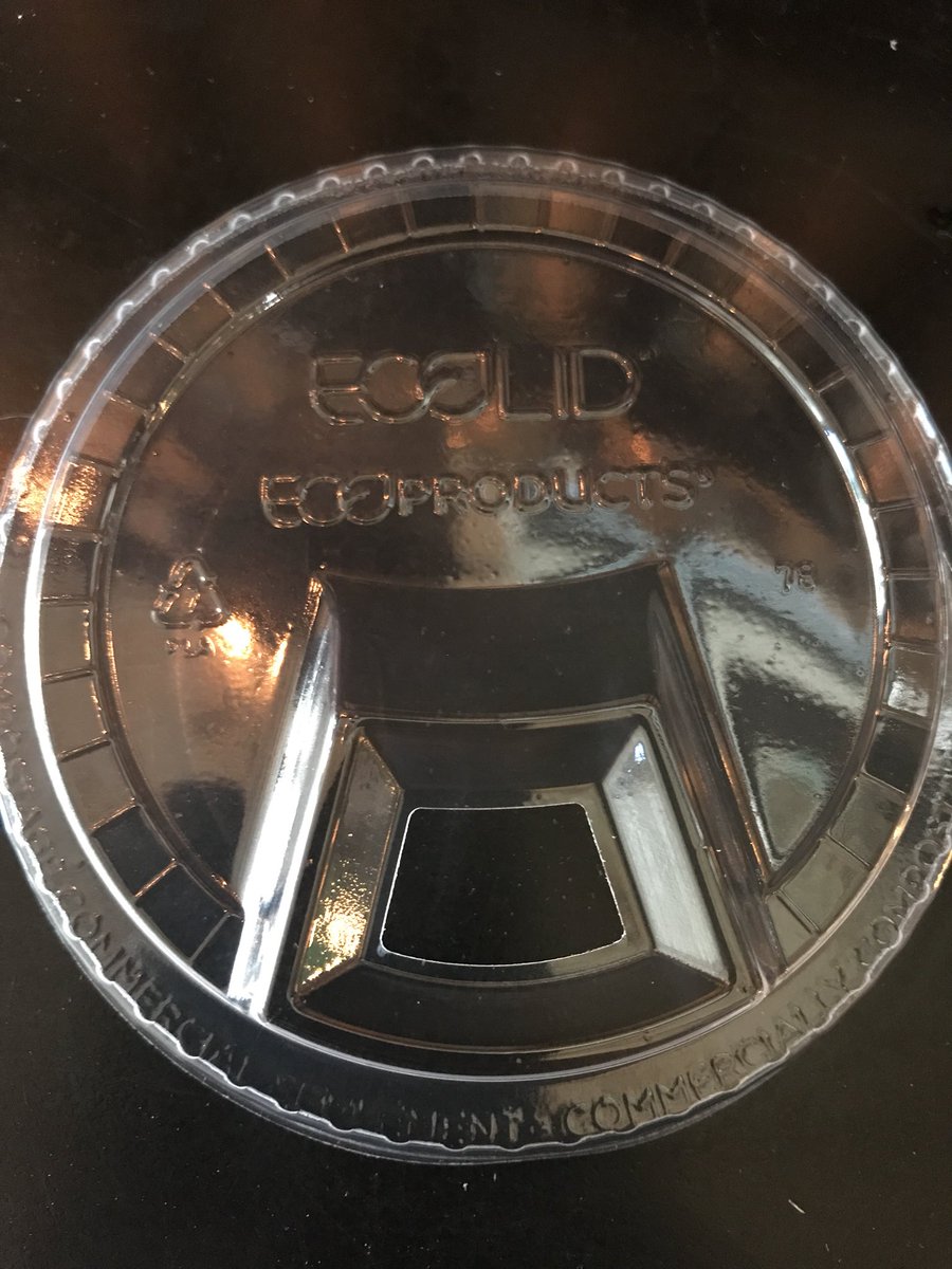 cletearevival's tweet photo. We use lids that don’t need straws at the shop. #nostraws https://t.co/xr7GPGW2aI