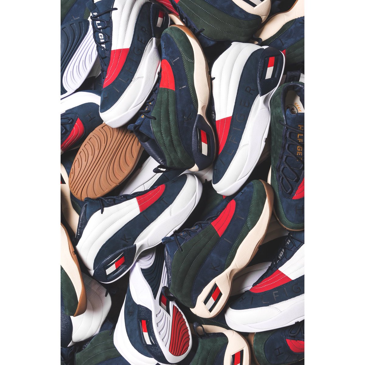 kith x tommy hilfiger lux basketball sneaker