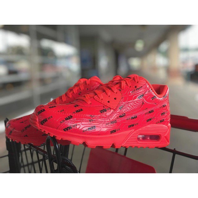 nike air max 90 premium bright crimson