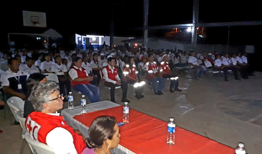 CrpColon's tweet photo. Ayer inicio el XXI Campamento de Cruz Roja Juventud, 220 jóvenes de todo el país e invitados de las Cruces Rojas de Nicaragua y Honduras, el lema de este es: Jóvenes Inspirados por Amor a la Humanidad, realizado en Escobal Costa Abajo de Colón del 4 al 8 Septiembre. https://t.co/x3SEVhpyY3