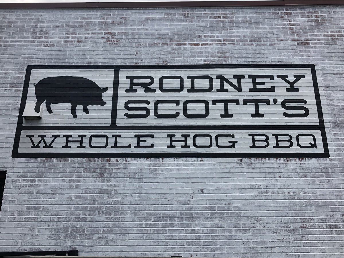 After visiting the original Scott’s in Hemingway, SC the day before, I was excited to try the whole hog <a href="/rodneyscottsbbq/">Rodney Scott's BBQ</a> The pulled whole hog was just as exceptional and the collards and hush puppies were the perfect compliment 👌🏼💯🔥.
.
.
.
#wholehog #bbq #hogtripping