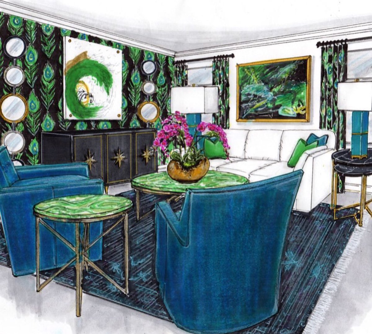 This #HPMKT we are particularly excited for the #fabulous <a href="/designershay/">Shay Geyer</a> vignette in <a href="/AldenParkes/">Alden Parkes</a>!