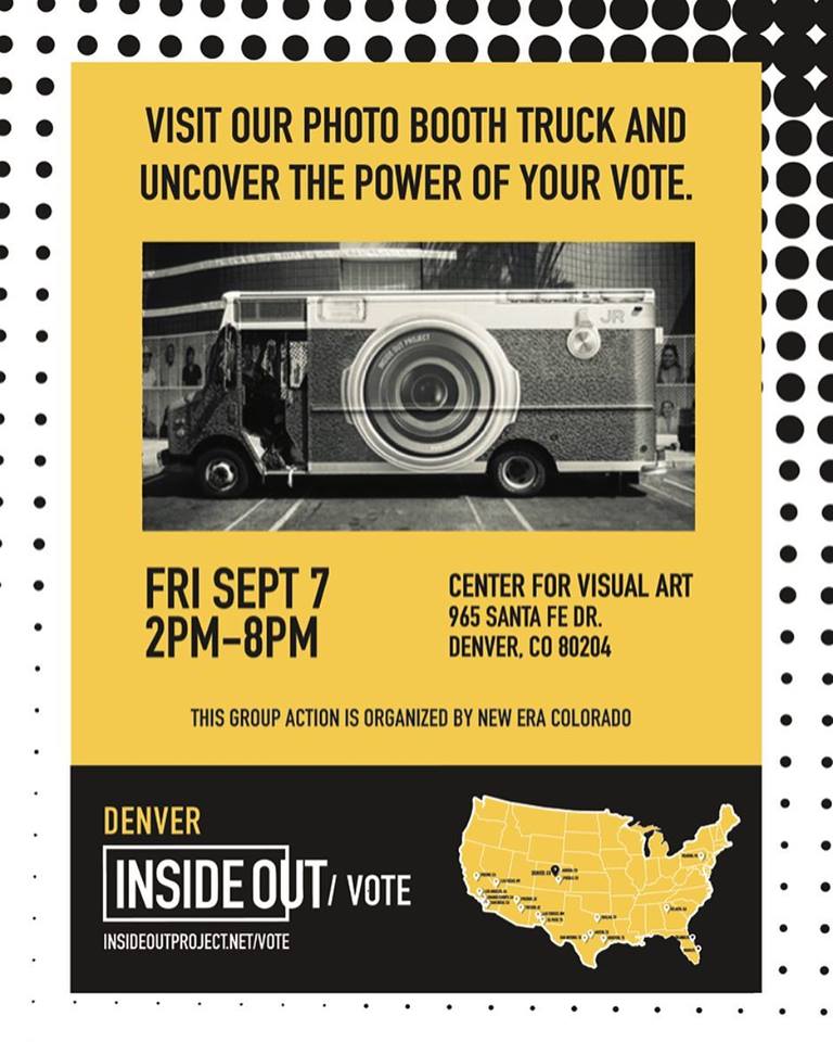 CLLAROQueSi's tweet photo. Join us at this Friday's #IOPVote ( Inside Out Projet's Campaign) at the Santa Fe Arts District! Join the Photo Booth and share why voting matters, make a difference! #Denver #Colorado #art #FirstFridays #InsideOutProject #vote https://t.co/i1DyaI38PS