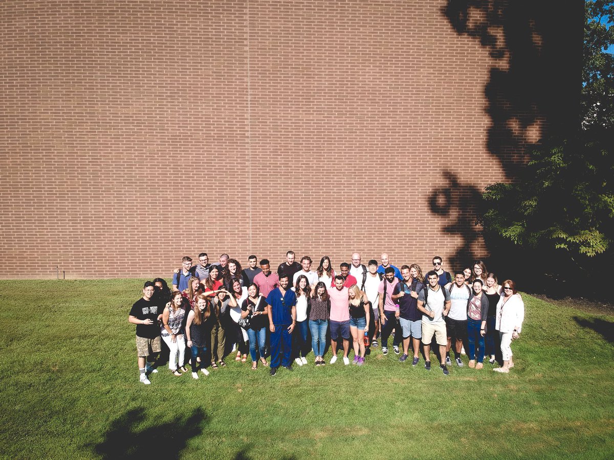 NYITDPT's tweet photo. What’s better than a drone photo to celebrate being back together on the first day of classes. WELCOME BACK NYITDPT. #secondyears #family #nyit https://t.co/7YERoM3Sgv