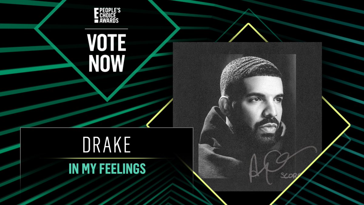 Vote for Drake's In My Feelings by retweeting this post: #Drake #InMyFeelings  #TheSong #PCAs