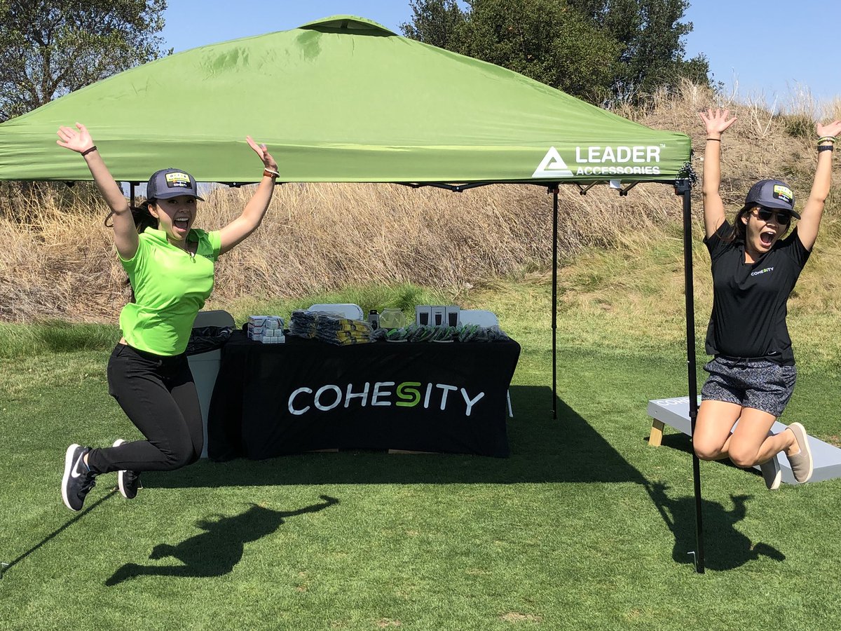 The @Cohesity team spreading good at @PureStorage #Golfforgood charity event with some corn hole and fun! 🏌🏻‍♂️⛳️ #cohesityevents #PureGood @bryanpuccinelli @joeyt49 @cmfraher @ReidConklin1