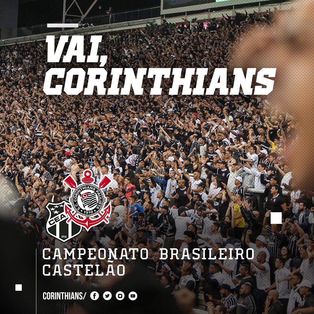 Vai Corinthians - Hoje tem!! 🎶 Vamos jogar com raça e com