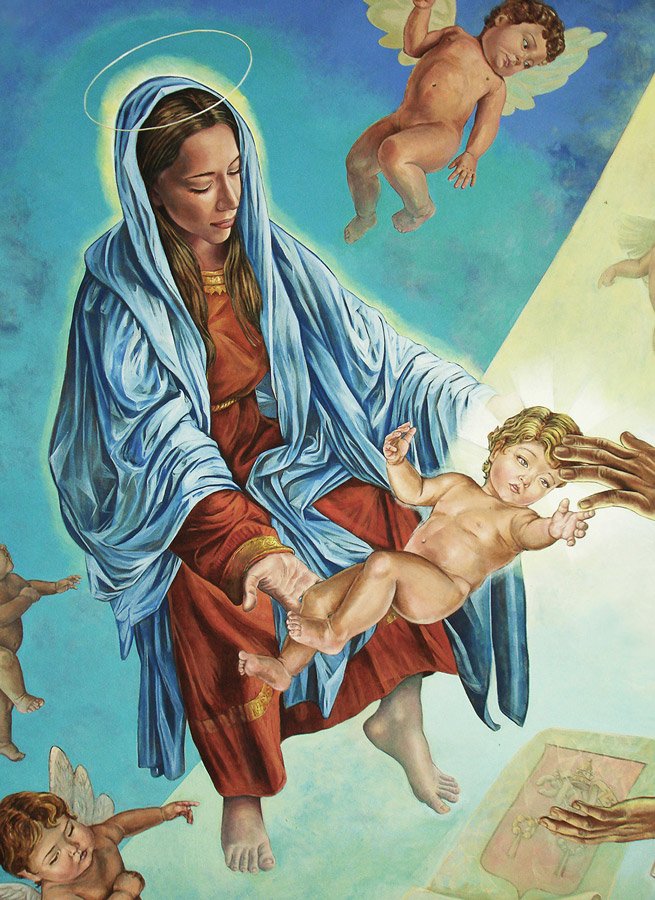 DanielPonzaneli's tweet photo. Cada mural esconde mensajes que solo quien lo mira por primera vez, cada vez, logra descifrar.

‘Cúpula de San Cayetano’, detalles y mural completo / 120 mts² / acrílico sobre muro (Jalisco, México, 2008) https://t.co/QlE5rvpA5u