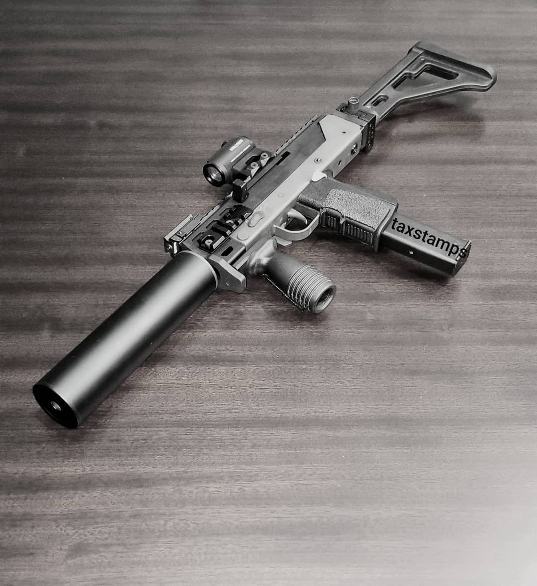 SWD M11/9 submachine gun. Laged out of course. Max-11k with a custom  Liberty suppressor #submachinegun #subgun #lagemanufacturing #libertycans  #libertysuppressors #slrrifleworks #holosun #slowisfast #9mm #mac10talk  #nfa #taxstamp #suppressednation ..., image size:1080x1179