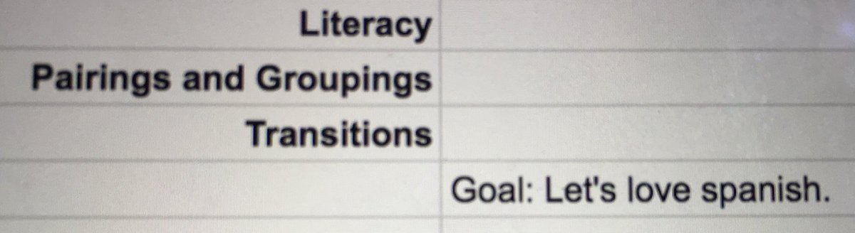 RogersDarcy's tweet photo. As it should be. The only goal is to instill a love of learning @OWLanguage #intrinsicmotivation #lovelearning #lovethelanguage #lessonplanning #goals https://t.co/4fWk2dvHCc