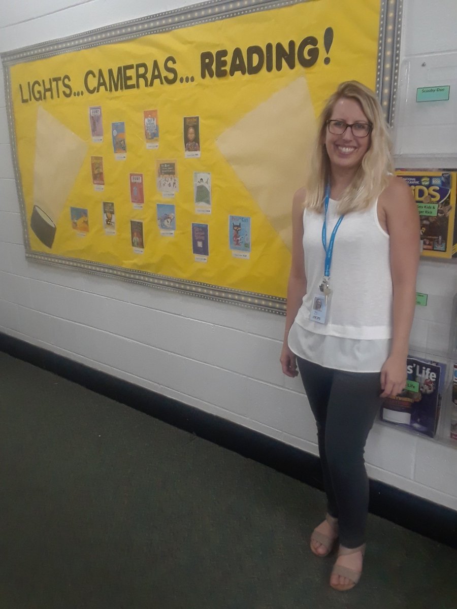 <a href="/JLAdamsGators/">Jacob L. Adams Elem</a> would like to introduce our fantastic new school librarian, Ms. Ramp. Please join us in welcoming her. We are looking forward to a fantastic and innovative year with her. #librarians #reading #librariansrock #GatorPride #librarianlife