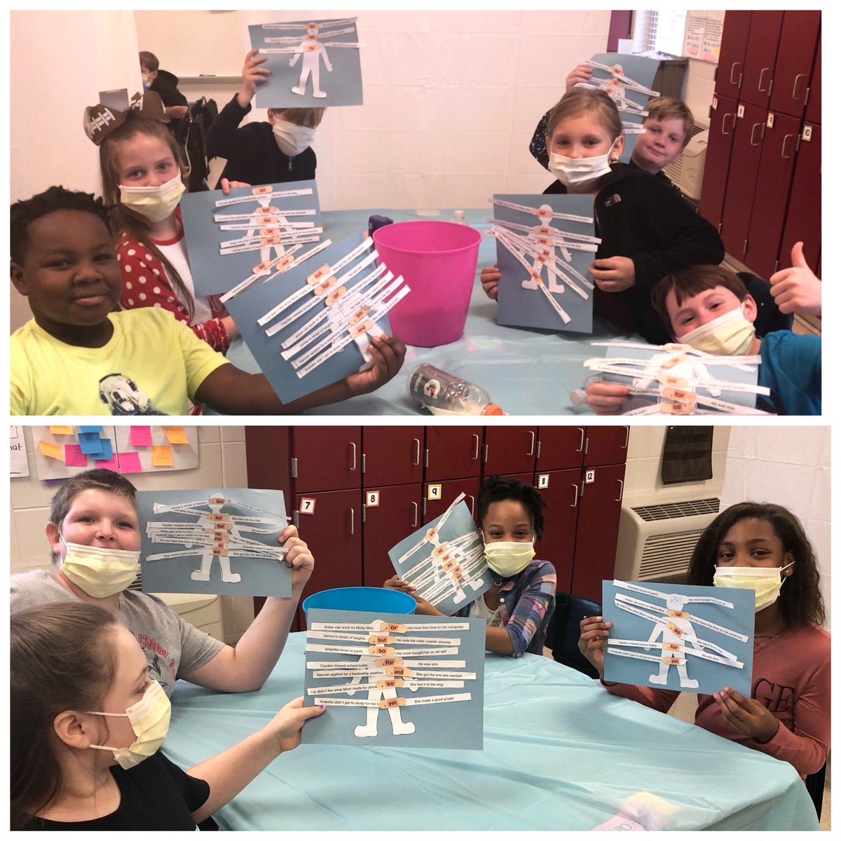 curlee_aes's tweet image. Compound Sentence Surgery was a success! These kiddos cured their patient of Simple Sentence Syndrome. Quotes of the day: “Don’t die on me!” and “Dr. Curlee, I think he’s gonna make it!” @BBCMES @TcboeE #MakeLearningFun #StopGrammarTime