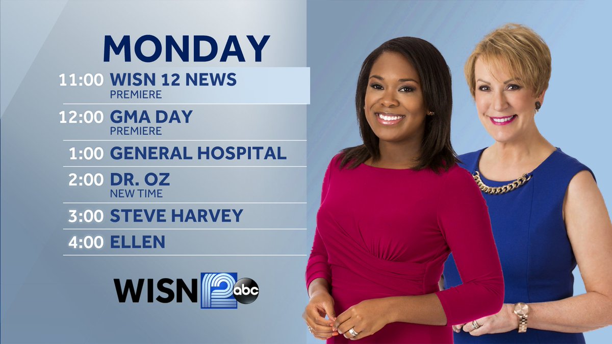 HalberstadtNews's tweet image. Monday: New lineup. New newscast. New set. @WISN12News at 11:00am with @WISN_Melinda &amp;amp; @SeversonSally, starting September 10! (Rachel Ray moves to 1:00am. You'll thank us when you can't sleep and don't know what late-night snack to make. #SetYourDVR)
