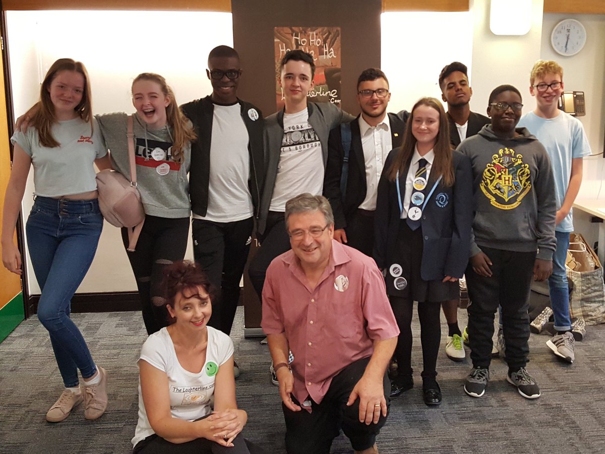 thelaughterline's tweet photo. So this is what the @StevenageYMayor gets up to! Had a hysterical #LaughterTraining session with an amazing bunch of young people. Thanks for joining-in on our #emotional Wellbeing &amp; 'JudgeforYourself' workshops too. @StevenageYouthC @StevenageTeam @StevenageBC @thelaughterline https://t.co/Az8YT1JZ5V