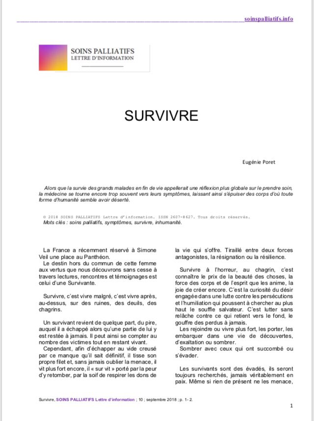 SoinsPallinfo's tweet photo. La médecine se tourne encore trop souvent vers les symptômes, laissant ainsi s’épuiser des corps d’où toute forme d’humanité semble avoir déserté. https://t.co/2TGpn0iw5q