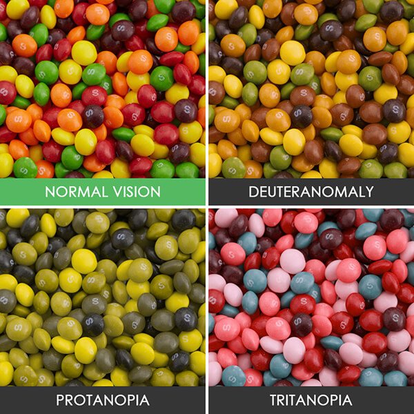 Happy Colour Blind Awareness day! I recently discovered that there are more than 3 colours in a rainbow (not convinced!) and I see things like the top right photos (which look the same as top left to me).  #colourblindawarenessday #colorblindawarenessday #colorbind #colourblind
