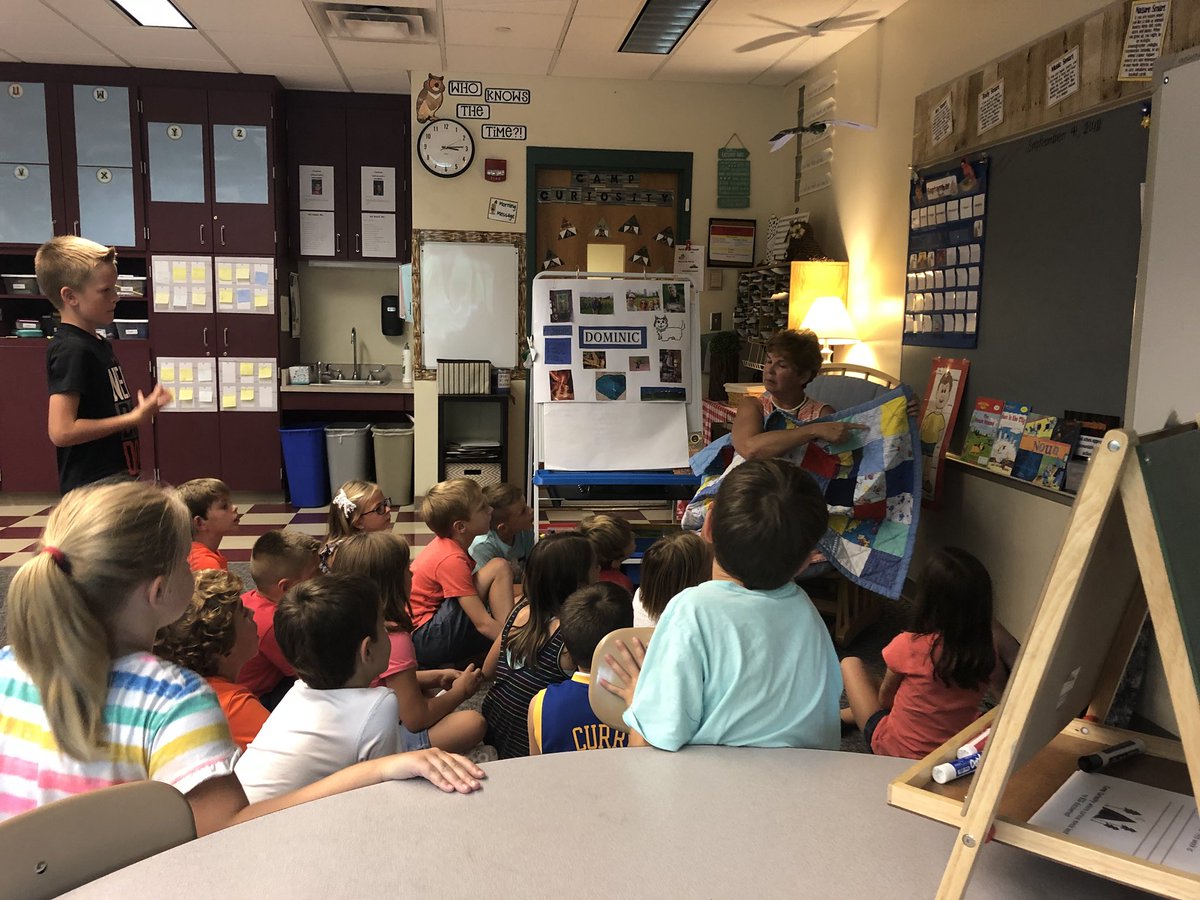 Read The Keeping Quilt in class the other day and our own Mrs. Z brought in her own “keeping quilt” that she made for her grandson. ❤️#makingconnections