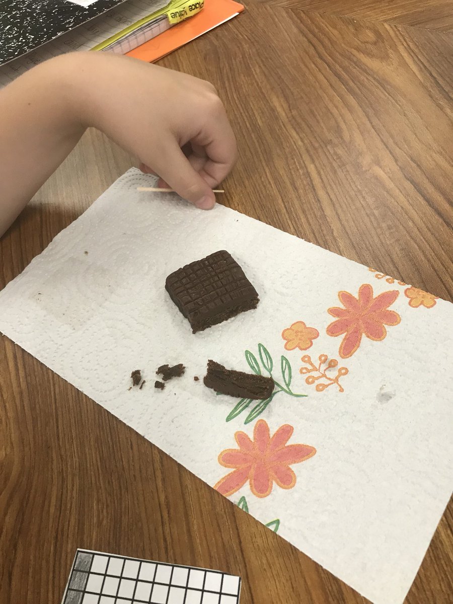 LeMeilleur4thgr's tweet image. Decimals are sweet when you use a brownie to see what tenths and hundredths are all about! #ACECubs #4thGradeRocks #ACEmath